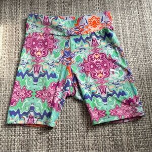 Puma bike shorts small stretch colorful athletic logo activewear‎ women sporty